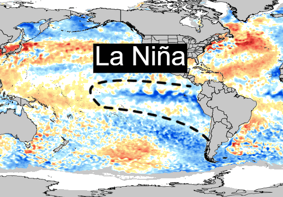 Fin d'El Niño et retour de la Niña : quelles conséquences sur la France ?